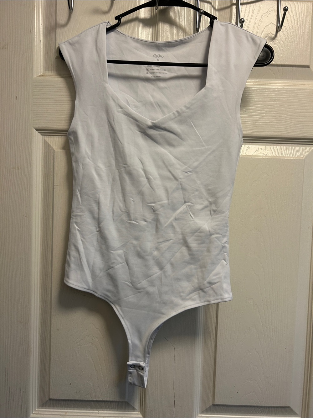 White V-Neck Bodysuit